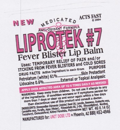 Liprotek Label 1